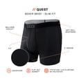 thumbnail image 7 of SAXX Men's Underwear w/Pouch Quest Quick Dry Mesh Boxer Brief Fly Black Ii Small, 7 of 7
