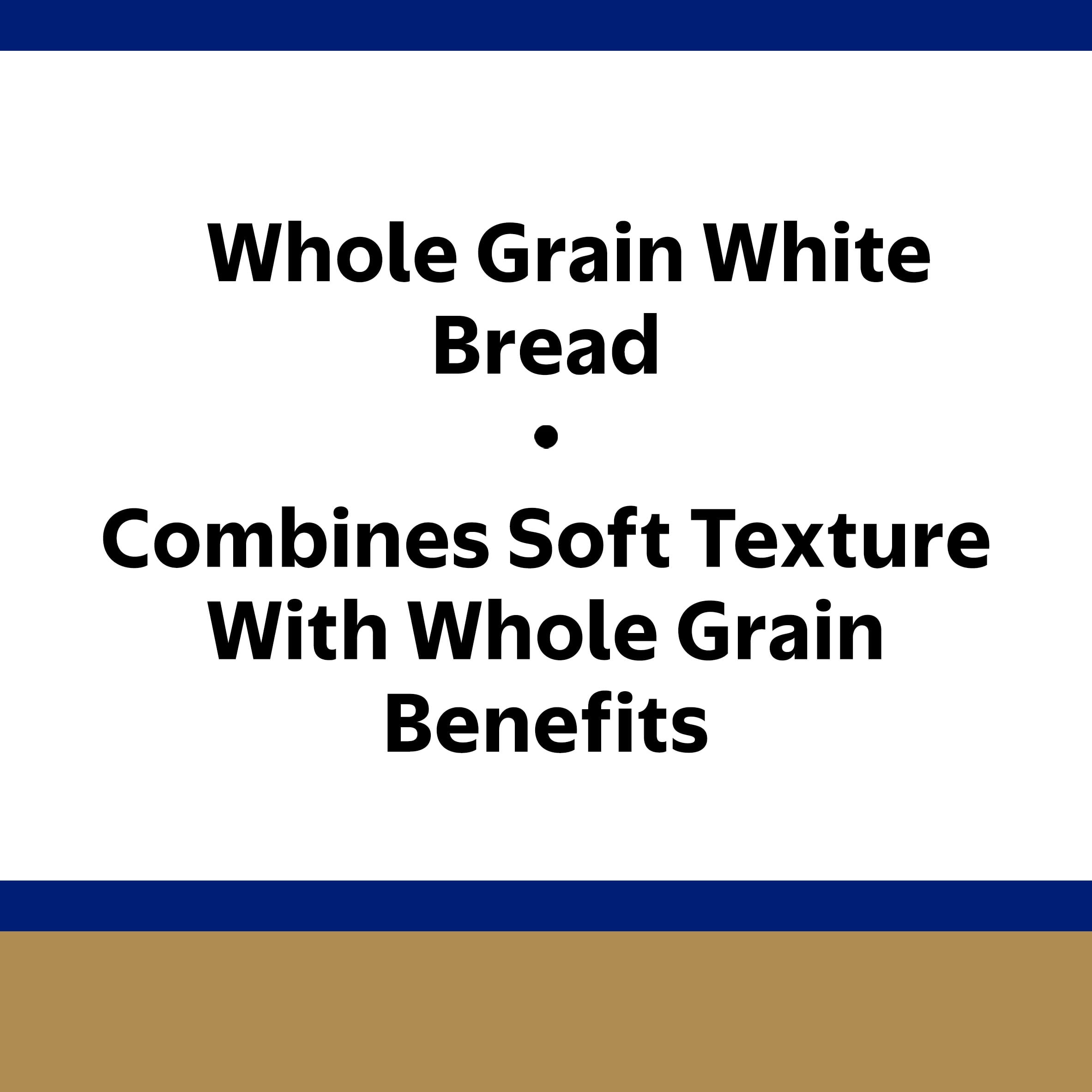 Holsum, Regular Whole Grain White Club Sandwich Bread Loaf, Sliced, 24 oz, Shelf Stable