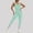 Light Blue, variant on Laipiong Women's Jumpsuits Summer Casual Sleeveless Zip Up Crewneck Solid Workout Backless Bodysuit Rompers Stretchy Yoga Running Workout Outfits