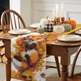 thumbnail image 3 of Fall Cute Table Runner, Autumn Thanksgiving Kitchen Dining Table Decoration for Home Party Decor 13x48 Inches, 3 of 9