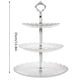 thumbnail image 5 of Cateissary Soporte de exhibición de 3 niveles para pasteles, soporte de plástico para postres y aperitivos, soporte para bandeja, adorno para Almacenamiento y organización del hogar, 5 of 5