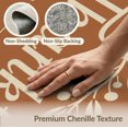 thumbnail image 6 of ODIKA 9'x12' Washable Area Rug Low Pile, Flatwoven, Warm Brown Thankful Leaf Design Elegant with Botanical Accents for Great Room, Indoor Concept, Large Living, 6 of 7