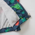 thumbnail image 6 of IDOPIP Toddler Baby Boys Girls Hooded Jacket Windbreaker Dinosaur Print Coat Kids Summer Autumn Long Sleeve Zip Up Lightweight Windproof Outwear 4-5 Years Blue, 6 of 10