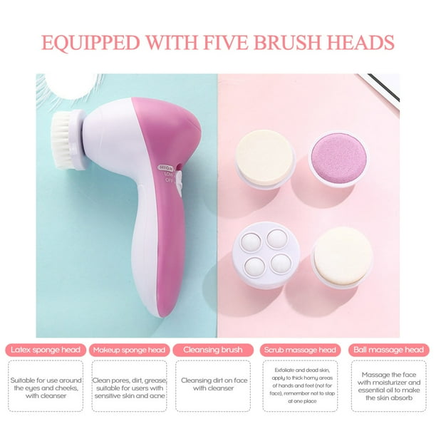 Five-in-one Facial Cleansing Brush Facial Massager Introduction