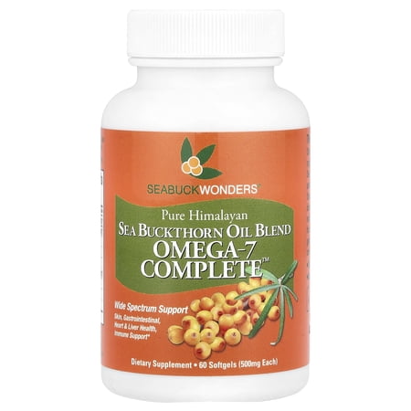 Seabuck Wonders Sea Buckthorn Omega-7 Complete, 500mg, 60ct