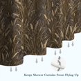 thumbnail image 6 of Camo and Grass Brown Pattern Modern Waterproof Shower Curtain Set with 12 Hooks, Washable Decorative Bathroom Shower Curtain, 6 of 6