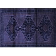 thumbnail image 1 of Ahgly Company Machine Washable Indoor Rectangle Persian Blue Traditional Area Rugs, 2' x 4', 1 of 4