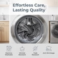 thumbnail image 4 of Unique Bargains Microfiber Ice SilkFlat Sheet Wrinkle Bedding Dark Gray 91"x96", 4 of 5