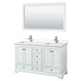 thumbnail image 2 of Wyndham Collection Wcs202060d-Qtz-Unsm58 Deborah 60" Free Standing Double Basin Vanity Set, 2 of 7