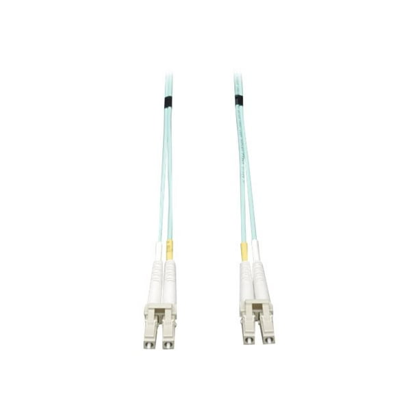 Eaton Tripp Lite Series OM3 LC multi-mode Duplex Aqua (M) 125 50/ 10Gb/40Gb/100Gb Multimo LSZH Fiber Patch Cable (LC/LC), 7M (23 Ft.) - Câble de Raccordement - (M) vers LC Multi-Mo - 7 M - Fibre Optique - Duplex - 50 / 125 Microns - OM3 - Sans Halogène - Aqua