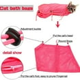 Visland Cat Shower Net Bag Adjustable Multifunctional Breathable AntiBite and AntiScratch