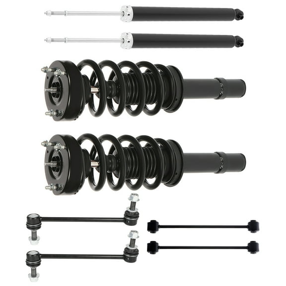 SCITOO Front Strut w/Coil Springs Sway Bars For 2012-2019 For Chrysler 300 3.6L,2018 For Chrysler 300 5.7L,2012-2019 For Dodge Charger 3.6L Rear Shocks Struts,6PCS