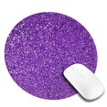 thumbnail image 2 of Disketp Glitter Purple Small Mouse Pad 7.9x7.9 Inches,Washable Round Mousepad For Office Laptop Computer,Non-Slip Rubber Base Mouse Pads For Wireless Mouse, 2 of 9