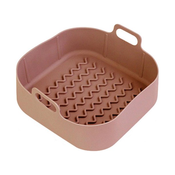 2 cestas para freidora de aire de silicona de 8 pulgadas, cestas para freidora de aire de silicona, accesorios antiadherentes para freidora de aire, reemplazo de papel pergamino reutilizable, se