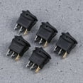 thumbnail image 1 of OULII 5Pack Reset Push Button 12V Car Black ABS Plastic Metal On Off Headlights Control Round 3 Pin Connector, 1 of 7