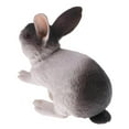 thumbnail image 2 of serony Realistic Animal Model Figure Rabbit Figurine Kid Educational Toy Home Decor, 2 of 9