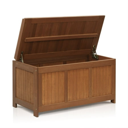 Best Oil For Teak Furniture High Supply FG17685 Tioman Outdoor Patio Furniture Hardwood Deck Box in Teak Oil, Natural ()