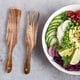 thumbnail image 2 of Oferta por tiempo limitado!Juego de mezcla de ensalada de teca para el hogar, espátula de madera, tenedor de madera, espátula de cocina grande de madera sólida, 2 of 6