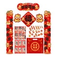 thumbnail image 3 of Year of the Horse Spring Festival Door Decor Set, 2026 Chinese New Year Couplets and Lucky Character Decoration Kit, Traditional Holiday Decor for Home Entryway, 3 of 6