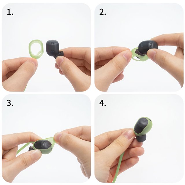 Audífonos Cable de inalámbricos Anti Lost Rope TWS para Google Pixel Buds Pro (verde oliva)