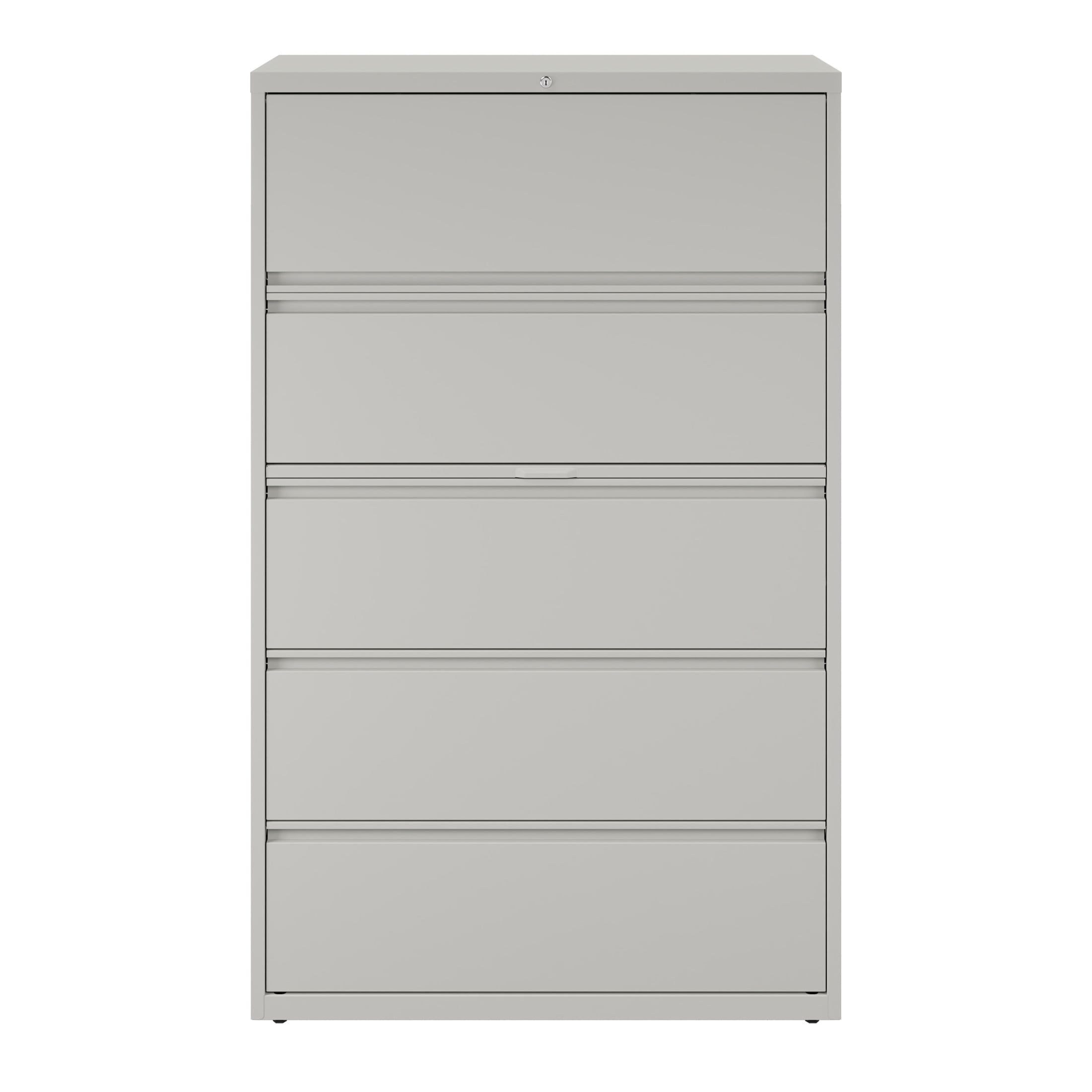 Hirsh 42 inch Wide 5 Drawer Metal Lateral File Cabinet for Home and Office, Holds Letter, Legal and A4 Hanging Folders, Gray