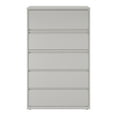 thumbnail image 2 of Hirsh 42 inch Wide 5 Drawer Metal Lateral File Cabinet for Home and Office, Holds Letter, Legal and A4 Hanging Folders, Gray, 2 of 10