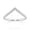 14K White Gold Plated 925 Sterling Silver, variant on 1/5 Carat Round Moissanite Curved Wedding Bands Ring for Women 14K Rose Gold Plated 925 Sterling Silver V Shaped Stacking Anniversary Engagement Ring Jewelry Gift for Her D Color VVS1 Clarity 5