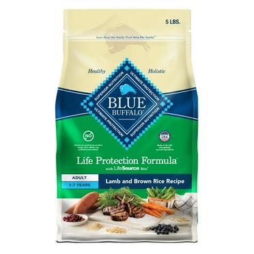 Blue Buffalo Life Protection Formula Natural Adult Dry Dog Food, Lamb and Brown Rice 15-lb