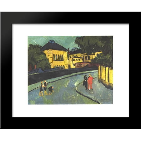 Dresden Friedrichstadt 20x24 Framed Art Print by Ernst Ludwig Kirchner