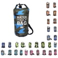 thumbnail image 3 of 2L Inflatable Swimming Bag Multifunction Dry Sack Large Capacity Dustproof Washable Storage Pouch Boating Lifebelt Water Sports Green Camouflage 19x40cm, 3 of 9