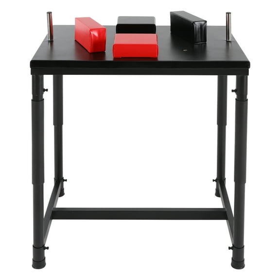 Professional Arm Wrestling Battle Table, Sturdy PU, EVA, Wood, and Stainless Steel Construction, Floorstanding Design, Ultimate Training and Competition Experience