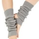 thumbnail image 1 of Minnieouse 1 par de calentadores de piernas de punto para mujer, mallas de Color sólido para otoño e invierno, deportes al aire libre, baile Medias Gris claro, 1 of 6
