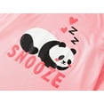thumbnail image 5 of Beezizac Soft Modal Cute Panda Pajamas for Girls Long Sleeve & Pants Set Jammies Big Kid Size 8, 5 of 7