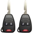 thumbnail image 1 of CanadaSupply © - 2 New Replacement Uncut Keyless 3 Button Remote SHELLS Fob for Select Chrysler Dodge Jeep, 1 of 3