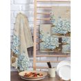 thumbnail image 2 of Blue Hydrangea Kitchen Dish Towels for Drying Dishes Set of 2, Flowers Leaves Butterfly Retro Khaki Waffle Weave Microfiber Hand Tea Bathroom Towels Quick Dry & Absorbent Towel 15.7x23.6, 2 of 7
