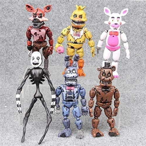 Action Toy Figures 6pcs Set At Freddy S Five Nights Pvc Action Figure 17cm Bonnie Foxy Freddy Toys 5 Fazbear Bear Doll Baby Toys Walmart Com