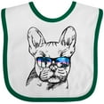 thumbnail image 3 of Inktastic French Bulldog Portrait with Sunglasses Boys or Girls Baby Bib, 3 of 4