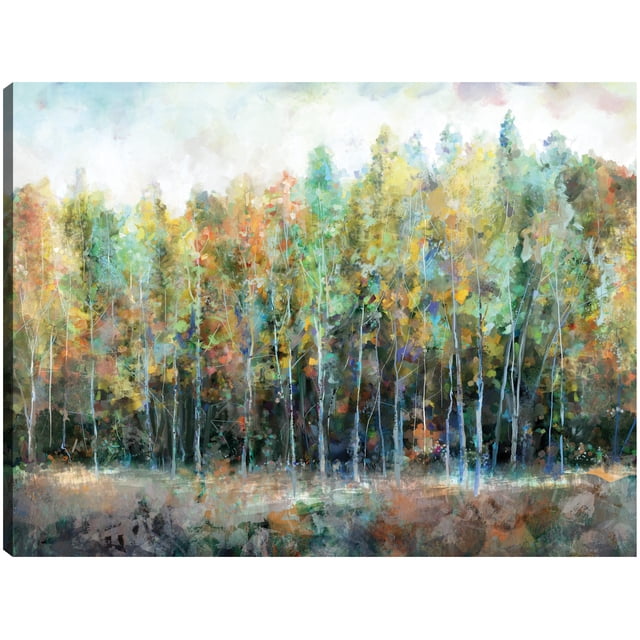 Cuadro Decorativo - Bosque prismático Jr Impresión en canvas, estrechado