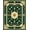 Green, Pattern 3, variant on Flatwoven High Traffic Area Rug, Exuberant Ornamental Motif with Expressive Germane Accents, Non Slip, Stain Resistant, Washable Area Rugs for Living Room, Bedroom(Green, 2X3)