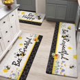 thumbnail image 2 of Yellow Bee Kitchen Mats for Floor Sets of 3, Bee Happy Kitchen Floor Mats Cushioned Anti Fatigue, Kitchen Rugs Non Slip for Sink/Home/Office/Hallway, 2 of 6
