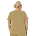 thumbnail image 4 of ave. Lex Women's Three Pocket V-Neck Tunic Scrub Top in Khaki, XL, 4 of 6