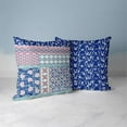 thumbnail image 4 of Bouquet Haven Throw Pillow with Removable Cover in Blue 20x20, 4 of 6