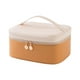 thumbnail image 4 of Neceser de viaje, organizador de cosméticos para baño, gran capacidad, multiusos. Amarillo beis, 4 of 9