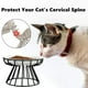 thumbnail image 5 of Cuencos para gatos, cuenco elevado para gatos, plato de cerámica elevado para gatos con soporte de metal, estación de alimentación de agua o alimentos para gatos de interior, gatitos, cachorros y, 5 of 8