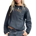 thumbnail image 3 of Sudadera de Mujer de Larga con Media Cremallera, Estilo Oversize, Holgada y Suave Al Tacto, con Bolsillos Gris M, 3 of 6