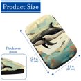 thumbnail image 4 of Whale Soft Comfortable Furry Printed Armrest Cover 12.5x8.2 Inch - Car Armrest Mat Accessory, 4 of 6