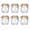 16oz-6 pack, variant on Vintmason Jars With Airtight Lid 32oz Canister Quart For Kitchen Stor- Coffee Sugar Beans 6 Pack