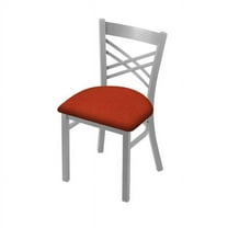 Holland Bar Stool  18 in. 620 Catalina Chair with Anodized Nickel Finish & Graph Poppy Seat