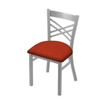 Holland Bar Stool  18 in. 620 Catalina Chair with Anodized Nickel Finish & Graph Poppy Seat