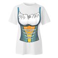 thumbnail image 4 of Beer Festival Shirt for Women Dirndl Costume Print Tops German Bavarian Oktoberfest Short Sleeve Crew Neck Tee Pullover Blouse, 4 of 5
